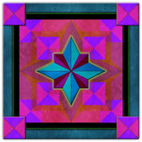 Box On Box Mag Blue 30 x 30 Custom Shape Metal Sign