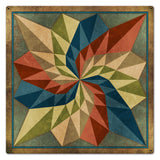 AQP676   DAHILA SQUARE Metal Sign