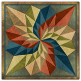 AQP677   DAHILA SQUARE Metal Sign