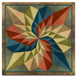 AQP679   DAHILA SQUARE Metal Sign