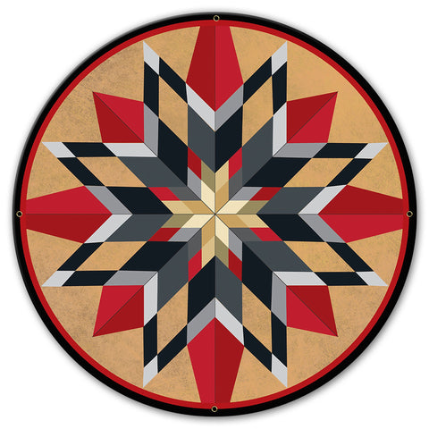 AQP680   16 POINT STAR ORGINAL Metal Sign