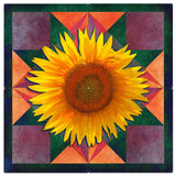 AQP682   SUNFLOWER FOUR CORNERS 4PCS Metal Sign
