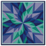 AQP687 - Starburst Blue Metal Sign