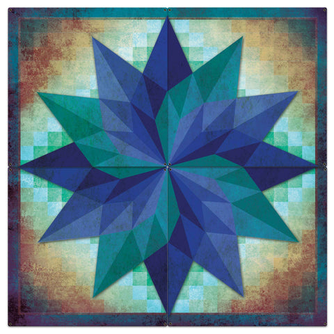 Around The World 4pcs 42 X 42 vintage metal sign Metal Sign