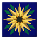Sunflower Blue Background 30 X 30 vintage metal sign Metal Sign
