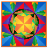 Triangles Squares Circles Quilt 18 X 18 vintage metal sign Metal Sign