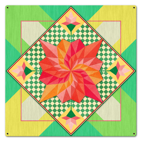 Spring Flowers 24 X 24 vintage metal sign Metal Sign