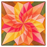 Rose Dahila Quilt 36 X 36 vintage metal sign Metal Sign