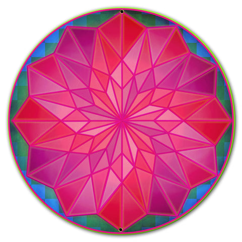 Dahilia Rose 18 X 18 vintage metal sign Metal Sign