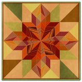 Earth Tones Patchwork Quilt 30 X 30 vintage metal sign Metal Sign