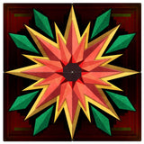 Sunflower Log Cabin 4pcs 48 X 48 vintage metal sign Metal Sign