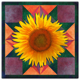 Sunflower Four Corners Metal Sign 30in X30in Metal Sign