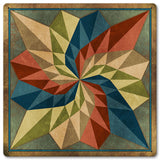 Dahlia Square Earth Tones Metal Sign 12in X12in Metal Sign