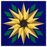 Sunflower Blue 4pcs Metal Sign 60in X 60in Metal Sign