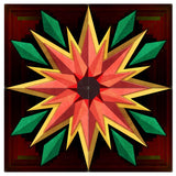 Sunflower Log Cabin 4pcs Metal Sign 60in X 60in Metal Sign