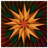 Sunflower Sphere Colorful 4pcs Metal Sign 48in X 48in Metal Sign