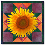 Sunflower Four Corners Metal Sign 12in X 12in Metal Sign