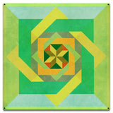 Box N Box N Box Green Metal Sign 18in X 18in Metal Sign