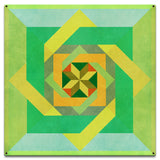 Box N Box N Box Green Metal Sign 18in X 18in Metal Sign