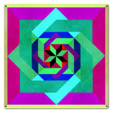 Box N Box N Box Magenta Metal Sign 24in X 24in Metal Sign