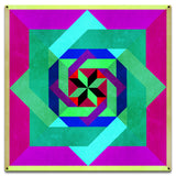 Box N Box N Box Magenta Metal Sign 18in X 18in Metal Sign