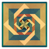 Box N Box N Box Earthtones Metal Sign 24in X 24in Metal Sign