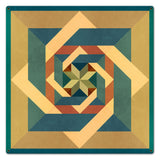 Box N Box N Box Earthtones Metal Sign 24in X 24in Metal Sign