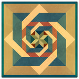 Box N Box N Box Earthtones Metal Sign 30in X 30in Metal Sign