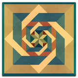 Box N Box N Box Earthtones Metal Sign 18in X 18in Metal Sign