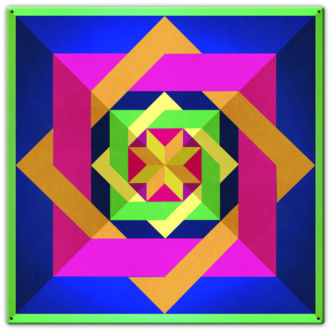 Box N Box N Box Bright Metal Sign 30in X 30in Metal Sign