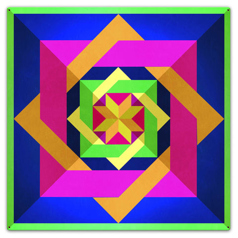 Box N Box N Box Bright Metal Sign 36in X 36in Metal Sign