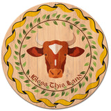 Cow Hex Sign Metal Sign 18in X 18in Metal Sign