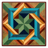 Box In Box Dark Earth Metal Sign 24in X 24in Metal Sign