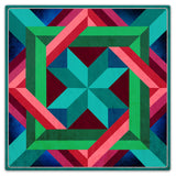 Box N Box Aqua Magenta Metal Sign 36in X 36in Metal Sign