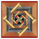 Box N Box N Box Red Beige Metal Sign 36in X 36in Metal Sign