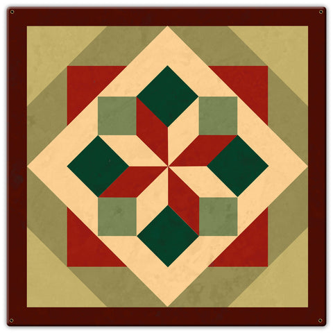 Morning Star Design 2 Metal Sign 30in X 30in Metal Sign