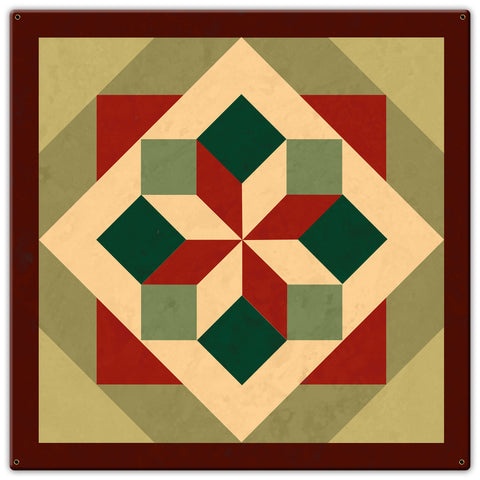 Morning Star Design 2 Metal Sign 30in X 30in Metal Sign