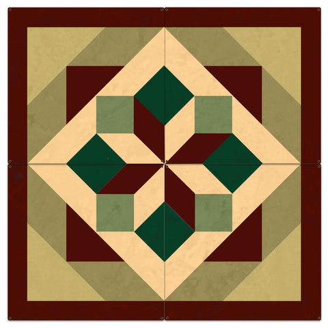 Morning Star Design 4 4pcs Metal Sign 42in X 42in Metal Sign