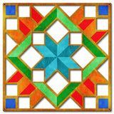 Carpenters Wheel Cut out YGBR Metal Sign 36in X 36in Metal Sign