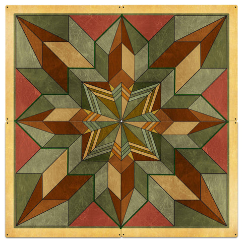 AQP931   Desert Tone Box 4pcs Metal Sign