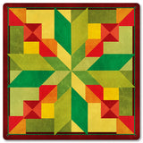 Stepping Stones Green Orange Metal Sign 12in X 12in Metal Sign