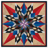 16 Point Star Red Blue 4pcs Metal Sign 48in X 48in Metal Sign