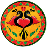 BIRDS HEART HEX SIGN 4PCS Metal Sign 48in X 48in Metal Sign