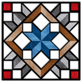 CARPENTERS WHEEL RED BLACK BEIGE CUTOUT 30 x 30 Custom Shape Metal Sign