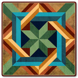 AQPB011   BOX IN BOX DARK EARTH Metal Sign