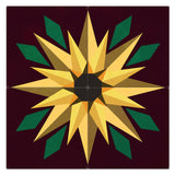 AQPB012 - SUNFLOWER BURGUNDY 4PCS Metal Sign