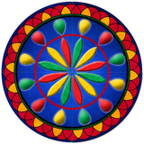 AQPB036   DADDY HEX SIGN BLUE 4PCS Metal Sign