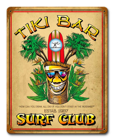 Tiki Bar Vintage Sign Metal Sign