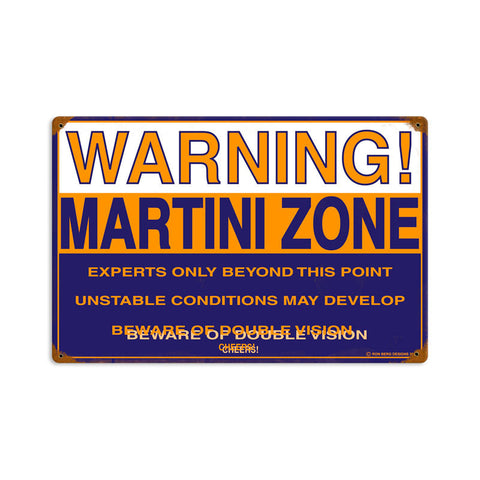 Martini-Zone-Vintage-Sign-Metal-Sign