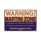 Martini Zone Vintage Sign Metal Sign